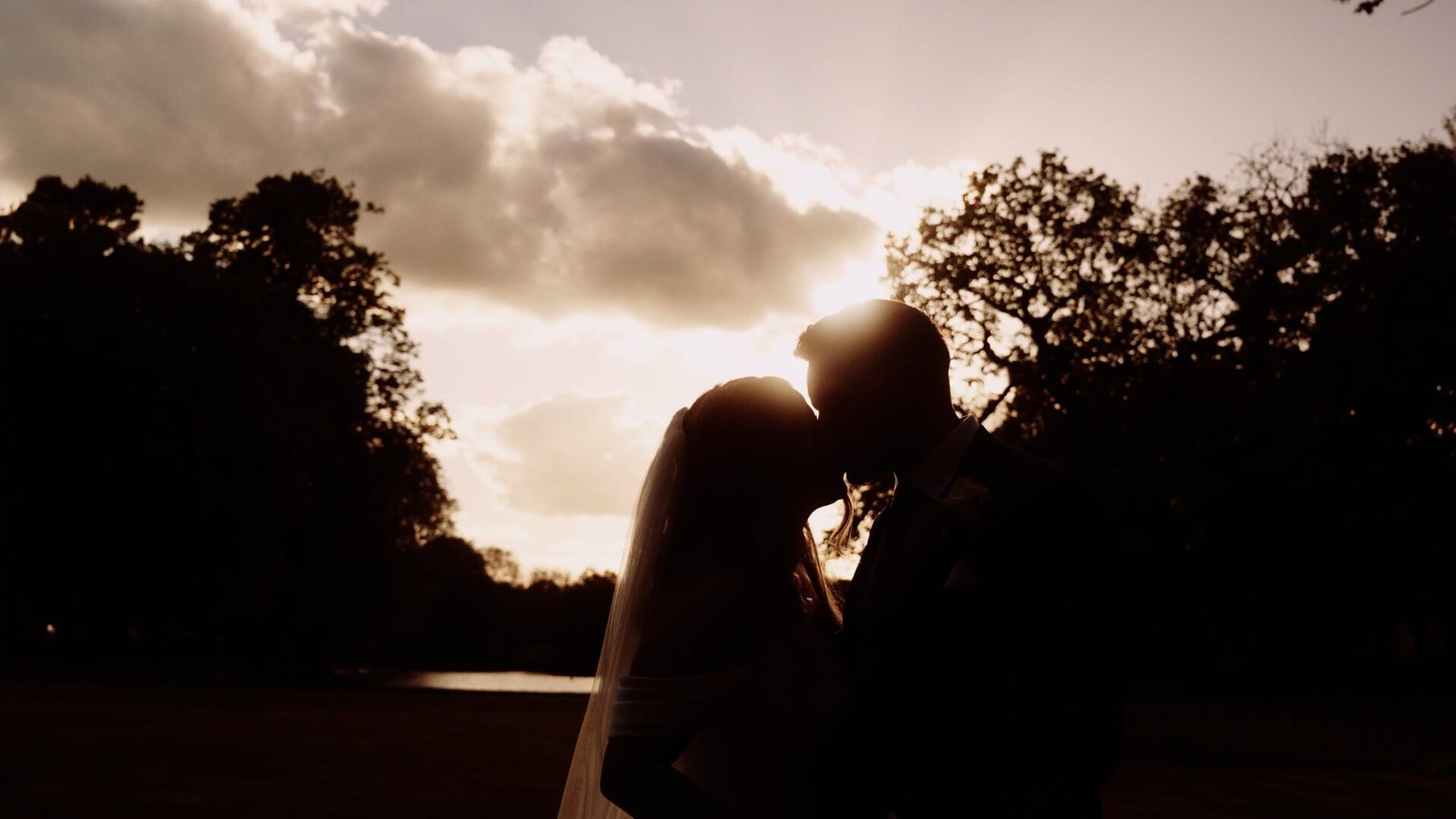 Emma and Alex on their wedding day at Dorfold Hall, Nantwich